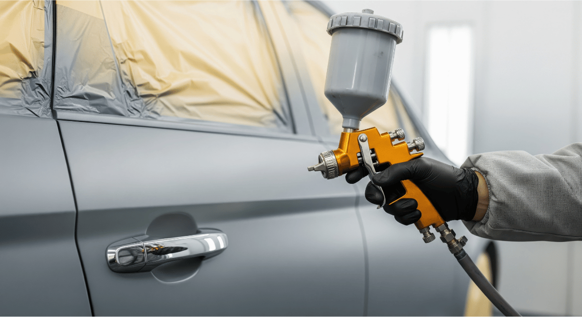 A professional custom paint job on a car